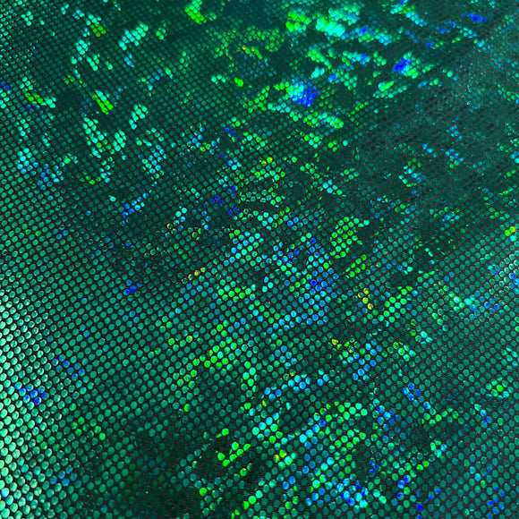 Green Kaleidoscope Spandex Fabric - Coquetry Clothing