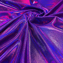 Grape Purple Holographic Spandex Fabric - Coquetry Clothing