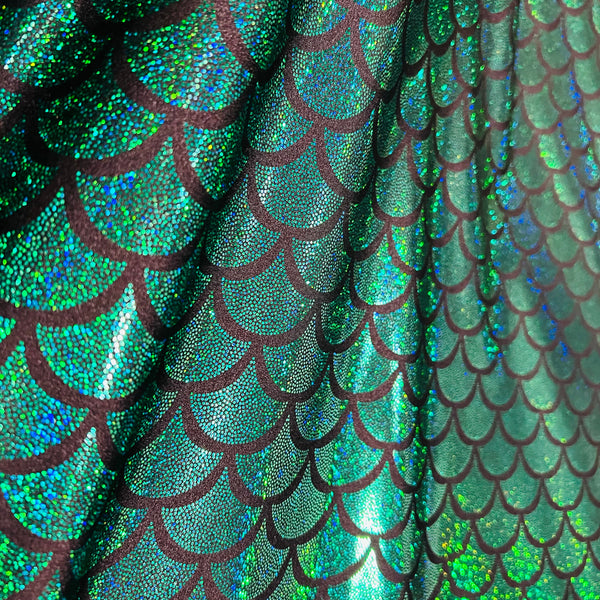 Green Dragon Scale Fabric - 2