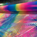 UV Glow Spectrum Holographic Stretch Fabric - Coquetry Clothing
