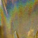 Gold Sparkly Jewel Holographic Fabric - Coquetry Clothing
