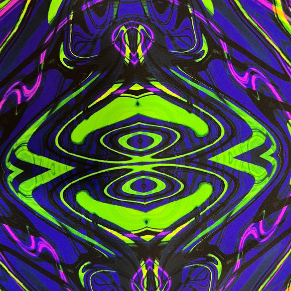 UV Glow Neon Melt Fabric - Coquetry Clothing