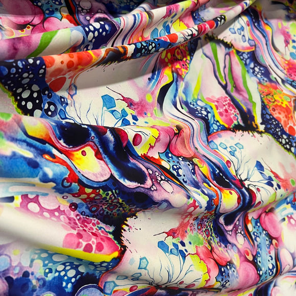 Dreamscape Print Spandex Fabric - Coquetry Clothing