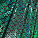 Green Dragon Scale Fabric - Coquetry Clothing