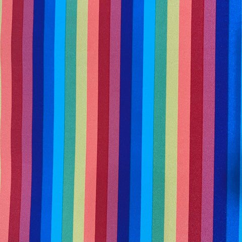 Rainbow Stripe Fabric - Coquetry Clothing