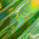 UV Glow Lime Holographic Fabric - Coquetry Clothing