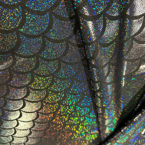 Black Dragon Scale Fabric - 2