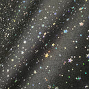 Star Noir Holographic Spandex Fabric - Coquetry Clothing
