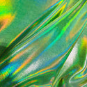 UV Glow Lime Holographic Fabric - 2