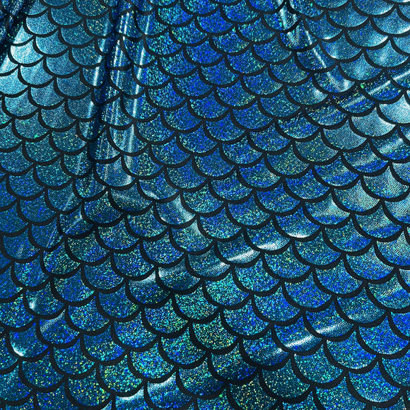 Turquoise Dragon Scale Fabric - Coquetry Clothing