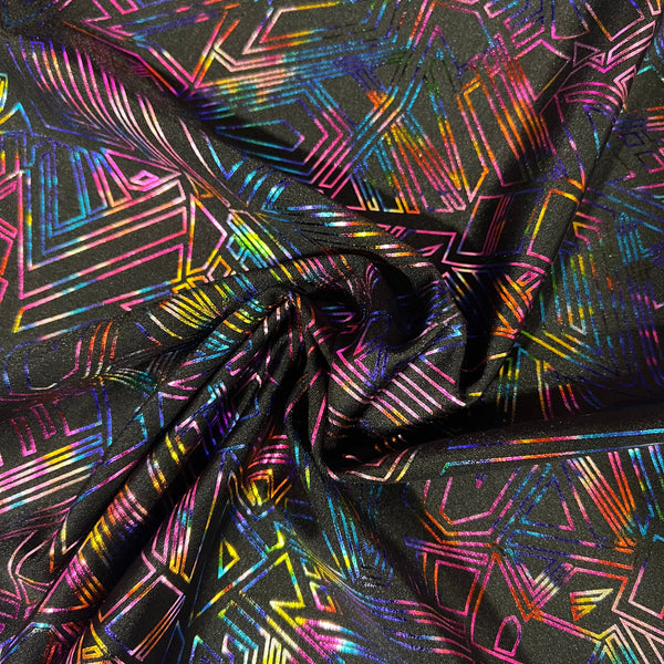 CyberSpace Metallic Spandex Fabric - 5