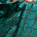 Green Dragon Scale Fabric - Coquetry Clothing