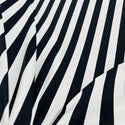 UV Black & White Stripe Spandex Fabric - 6