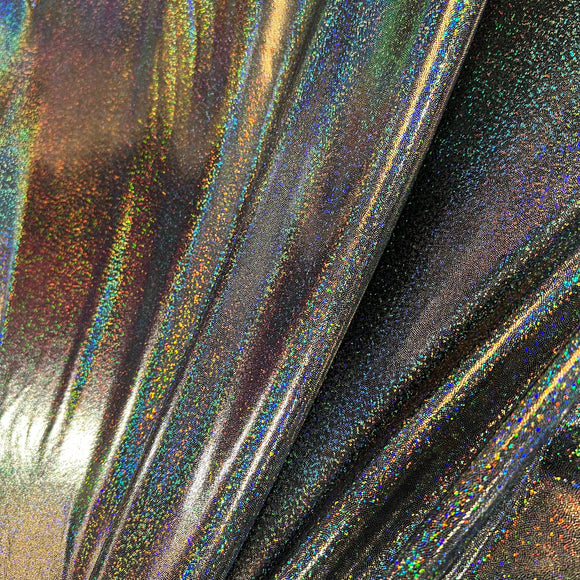 Silver Holographic Spandex Fabric - Coquetry Clothing
