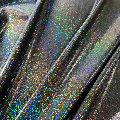 Black Holographic Fabric - Coquetry Clothing