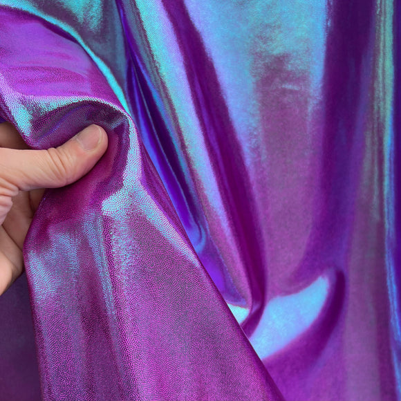 Plumeria Metallic Spandex Fabric - Coquetry Clothing