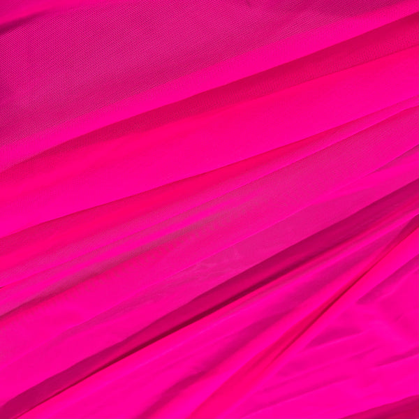 UV Glow Neon Pink Mesh Fabric - 6