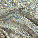 Silver & Pink Scale Fabric - 4