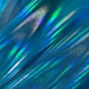 Peacock Blue Holographic Fabric - 2