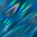 Peacock Blue Holographic Fabric - Coquetry Clothing