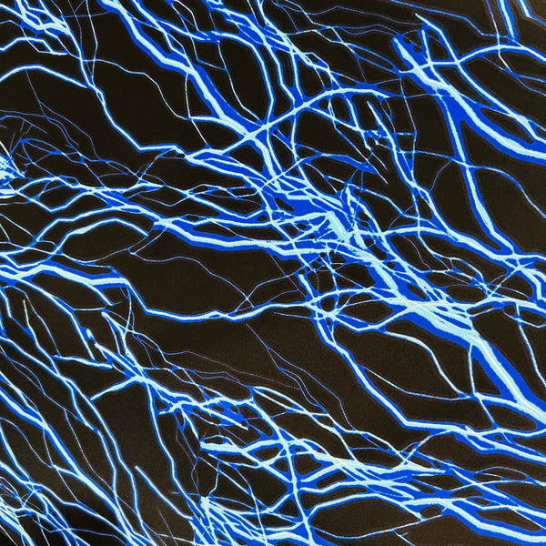 UV Blue Lightning Fabric - 1