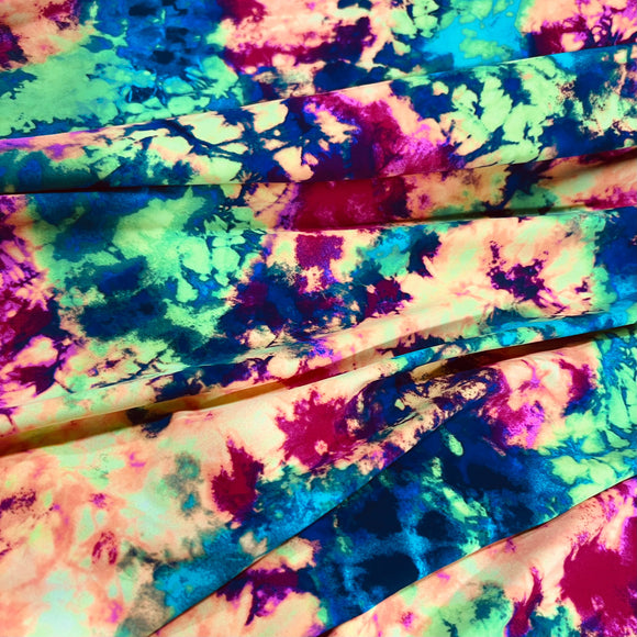 UV Glow Acid Splash Spandex Fabric - Coquetry Clothing