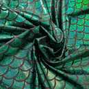 Green Dragon Scale Fabric - Coquetry Clothing