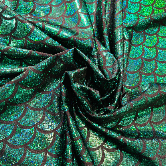 Green Dragon Scale Fabric - Coquetry Clothing