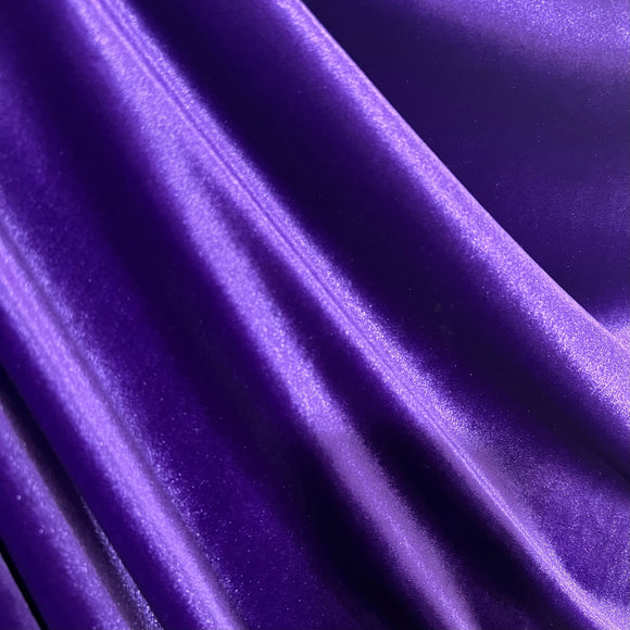 Purple Stretch Velvet Fabric - Coquetry Clothing