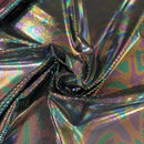 Oil Slick Metallic Spandex Fabric - Coquetry Clothing