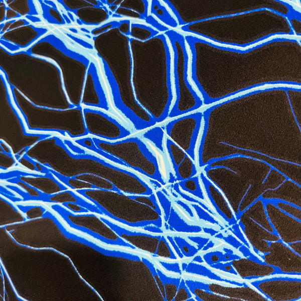 UV Blue Lightning Fabric - 2