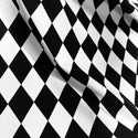 UV Black & White Diamond Fabric - 1