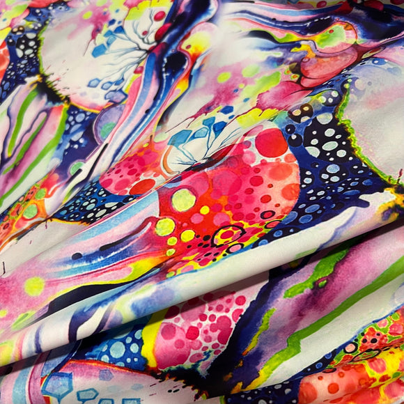 Dreamscape Print Spandex Fabric - Coquetry Clothing
