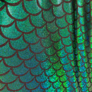 Green Dragon Scale Fabric - Coquetry Clothing