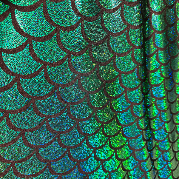 Green Dragon Scale Fabric - 3