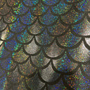 Black Dragon Scale Fabric - Coquetry Clothing