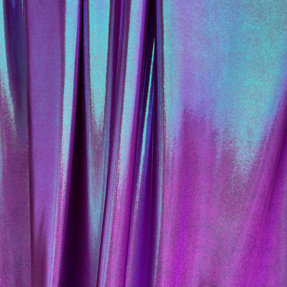 Plumeria Metallic Spandex Fabric - Coquetry Clothing