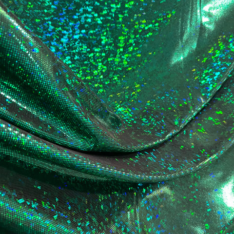 Green Kaleidoscope Spandex Fabric - Coquetry Clothing