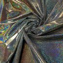 Silver Holographic Spandex Fabric - Coquetry Clothing