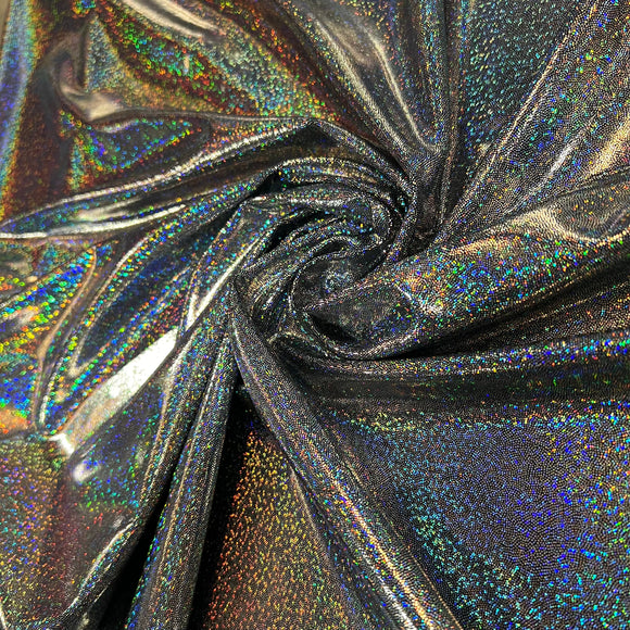Silver Holographic Spandex Fabric - Coquetry Clothing