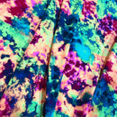 UV Glow Acid Splash Spandex Fabric - Coquetry Clothing