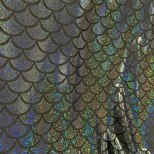 Black Dragon Scale Fabric - 4