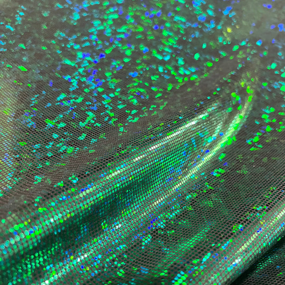Green Kaleidoscope Spandex Fabric - Coquetry Clothing