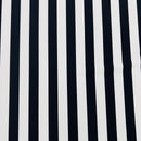 UV Black & White Stripe Spandex Fabric - Coquetry Clothing