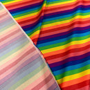 Rainbow Stripe Fabric - Coquetry Clothing