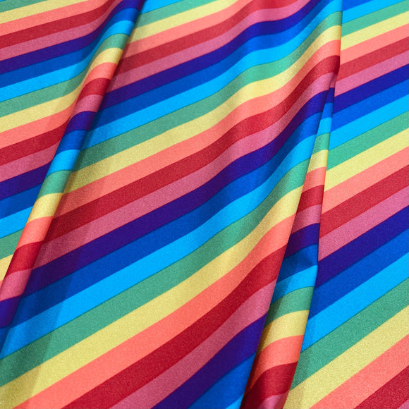 Rainbow Stripe Fabric - Coquetry Clothing