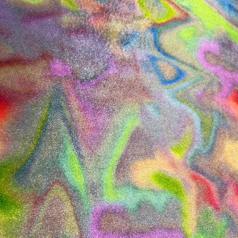 UV Glow Four Way Stretch Velvet Fabric in Mirage - Coquetry Clothing