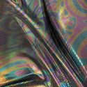 Oil Slick Metallic Spandex Fabric - 1