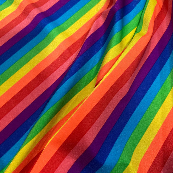 Rainbow Stripe Fabric - Coquetry Clothing