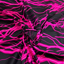UV  Pink Lightning Print Fabric - Coquetry Clothing